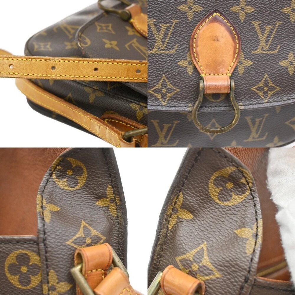 LOUIS VUITTON Saint Cloud MM Shoulder Bag Monogram Leather Brown - Picture 7 of 15